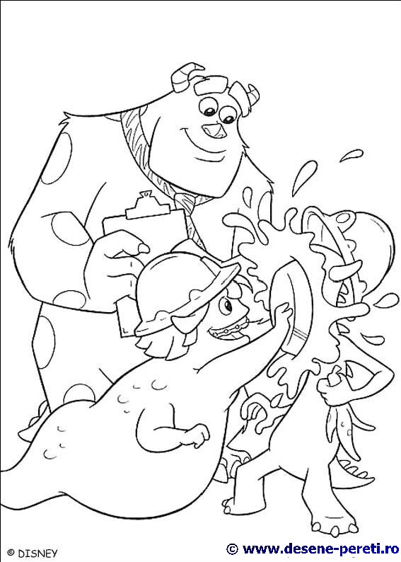 monsters inc desene colorat